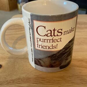 Cats make purrrfect friends! Coffee or tea mug